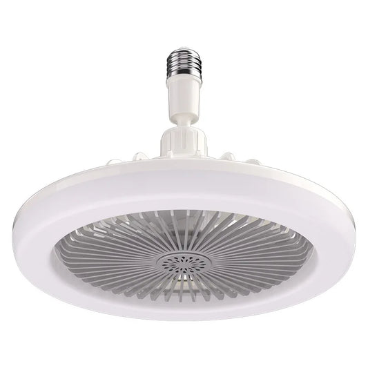 Ceiling Fan with Remote Control, LED Light, and Swivel Base, 30 Watts
